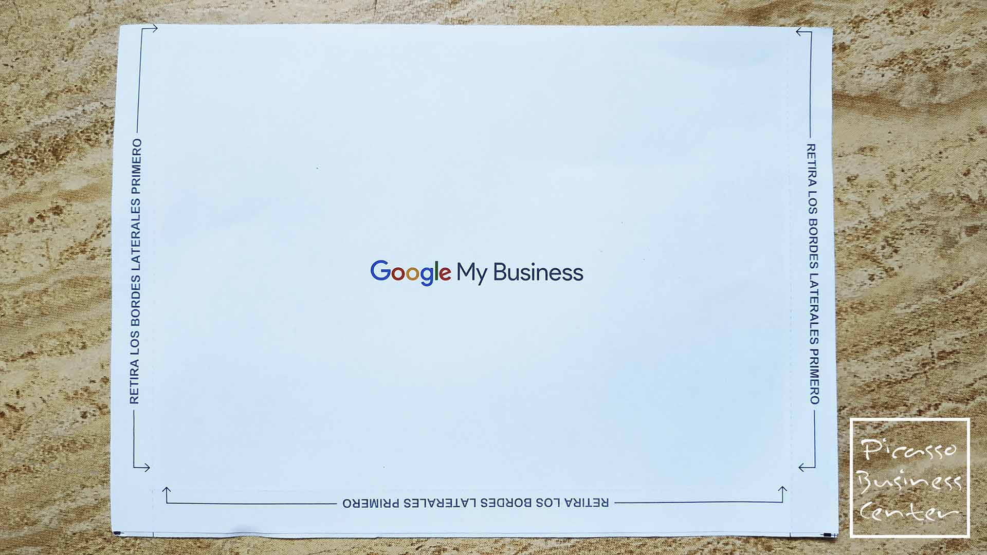 Letter from Google My Business to domicile the company in Andalusia company domiciliation in Andalusia
